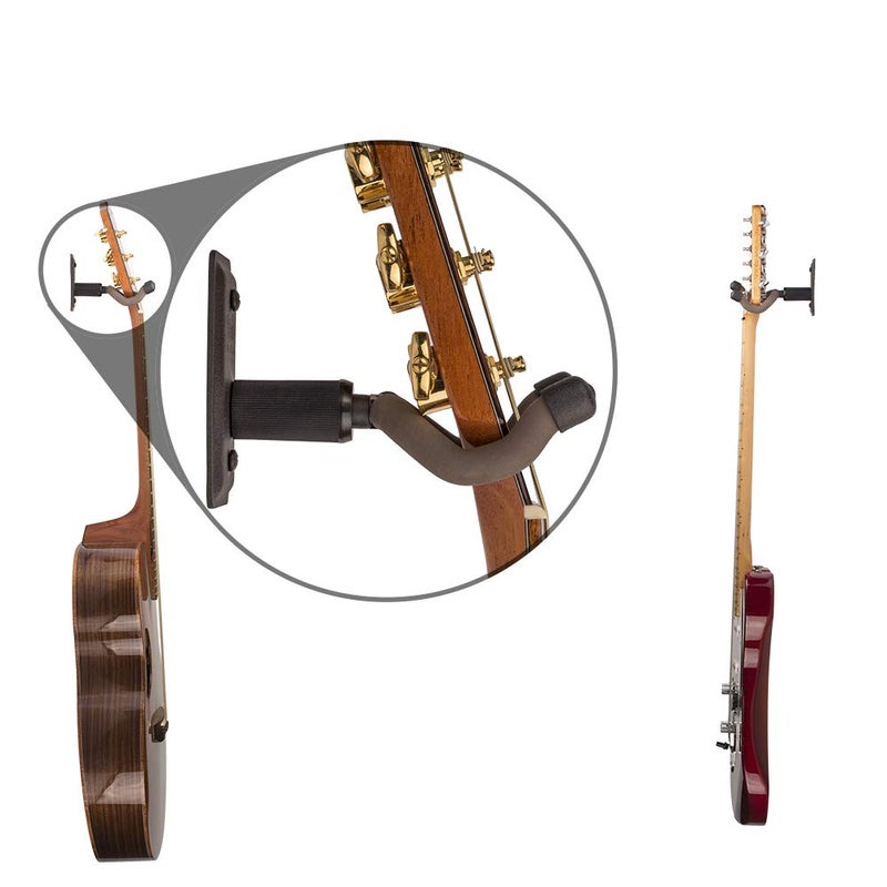 String Swing Guitar Hanger - Holder for Electric Acoustic and Bass Guitars - Stand Accessories Home or Studio Wall - Musical Instruments Safe without Hard Cases Amercian Flag Steel CC60K-FL - Image 4